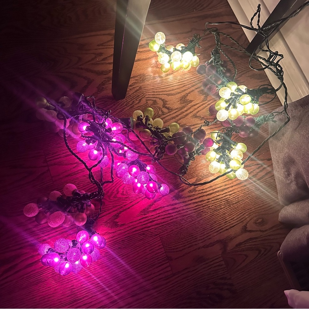 Grape shape string lights